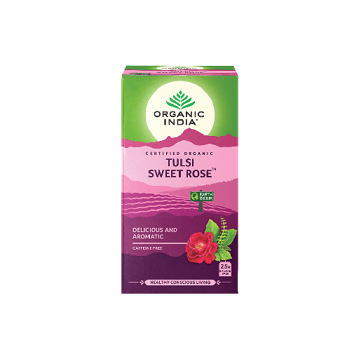 [25082210] Organic India Tulsi Sweet Rose