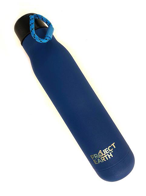 Project Earth 750mL Dual Wall Stainless Steel Bottle Dark Blue