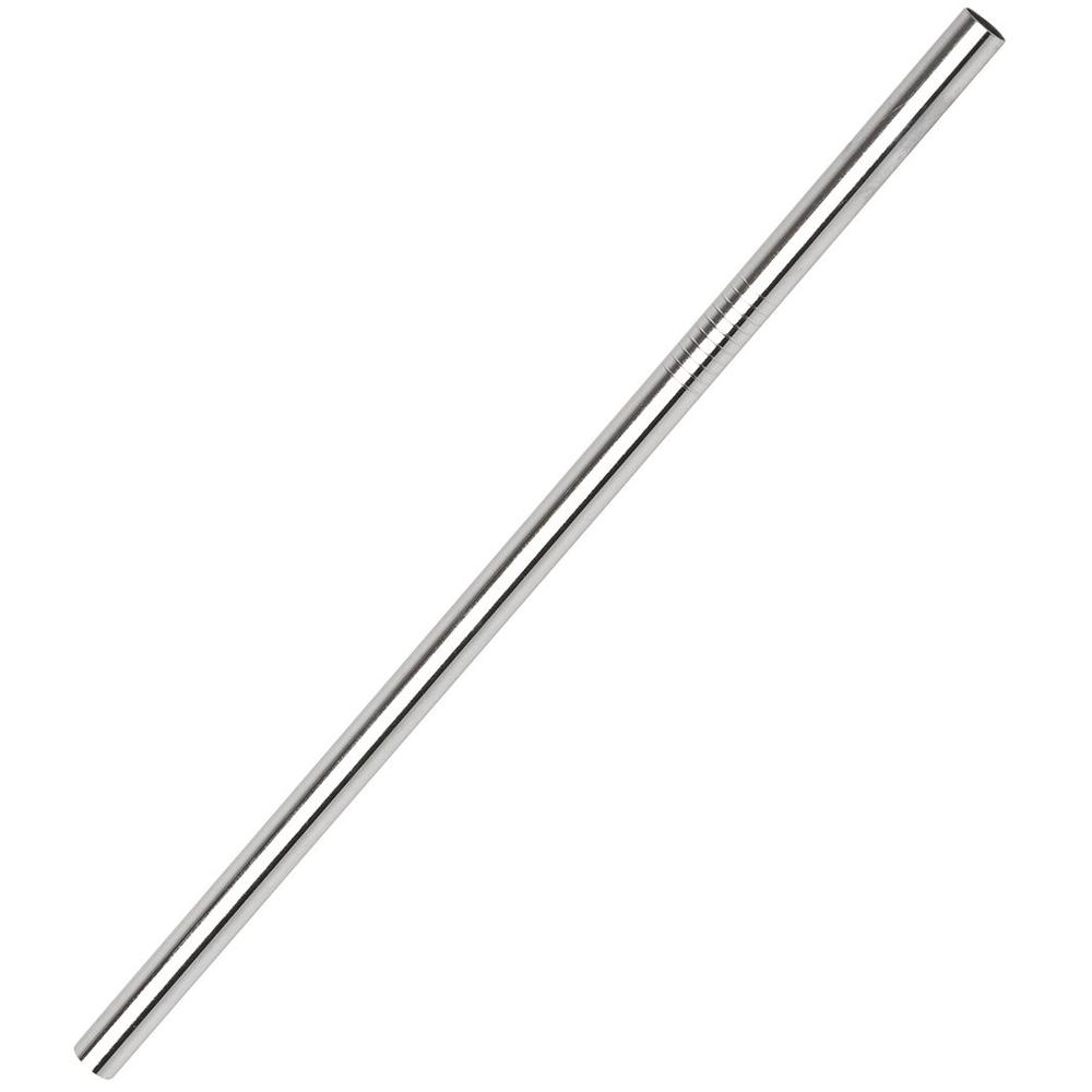 GE 12mm Steel Straw Straight Midnight Fever White