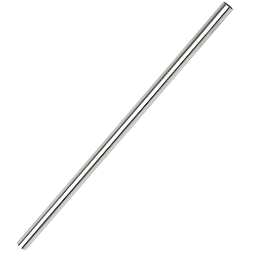 [25326291] GE 12mm Steel Straw Straight Midnight Fever White