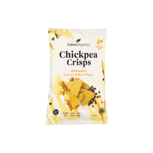 [25324075] Ceres Organics Chickpea Crisps Turmeric &amp; Black Pepper