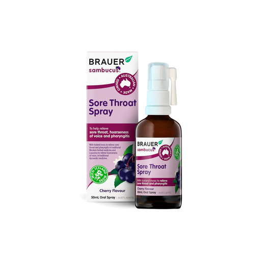 [25376890] Brauer Sambucus Sore Throat Spray Cherry